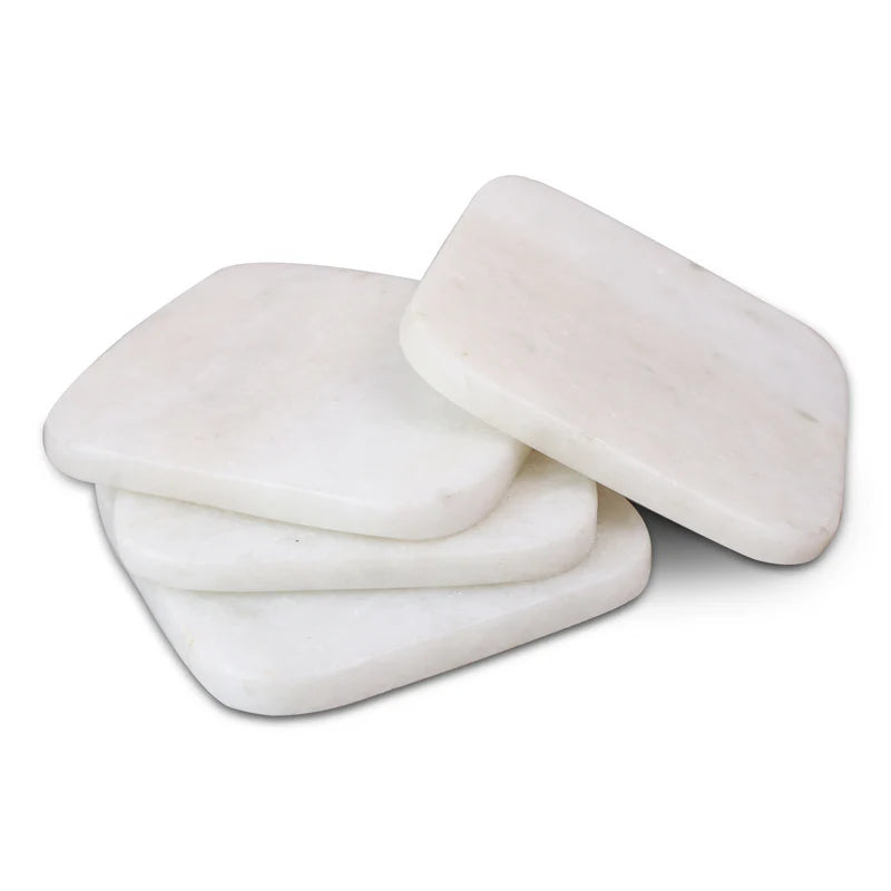Marble Coaster Set (White)