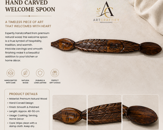 Wooden Tribal Spoon