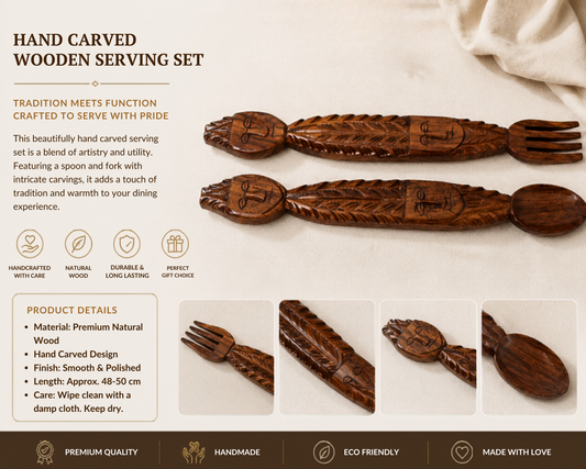 Wooden Tribal Spoon