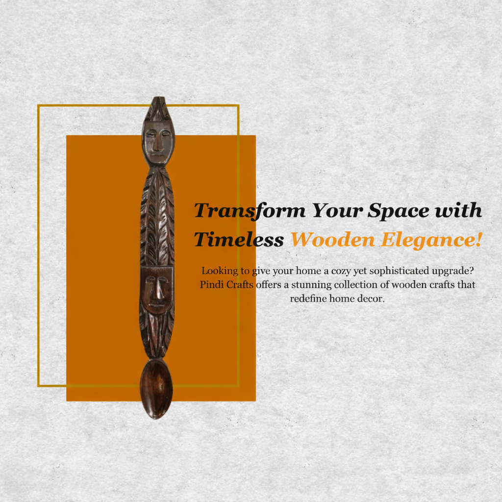 Wooden Tribal Spoon
