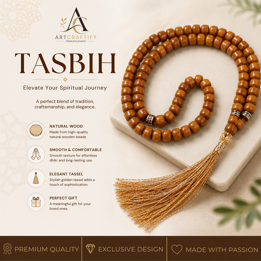 Wooden Handmade Tasbeeh