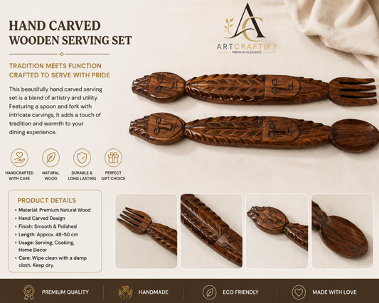 Wooden Tribal Spoon